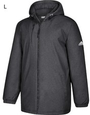 ADIDAS Mens Game Built Heavyweight Jacket BV3956 Large L Black New