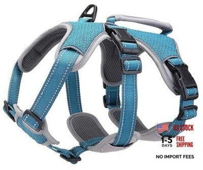 Multi-Use Support Dog Harness, Escape Proof No Pull M | Chest: 17''-22'' Blue