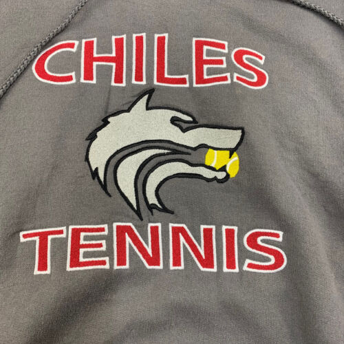 Chiles Tennis USA Hoodie, Grey Medium - Picture 2 of 2
