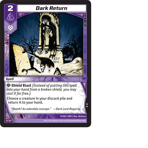 Kaijudo X1 DARK RETURN Uncommon #71/165 3RIS - Rise of the Duel