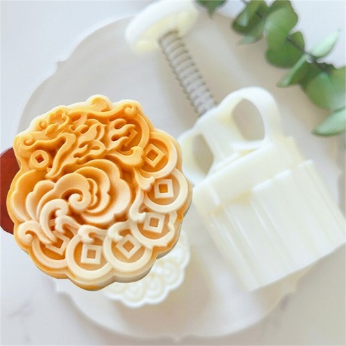 Unique 75g Dragon Patterned Mooncakes Molding Device for Special Event Baking - Picture 2 of 8