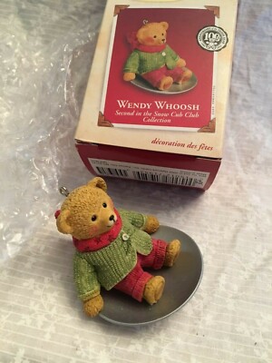 Keepsake ornament Wendy Whoosh second in the snow cub club collection. Hallmark 
