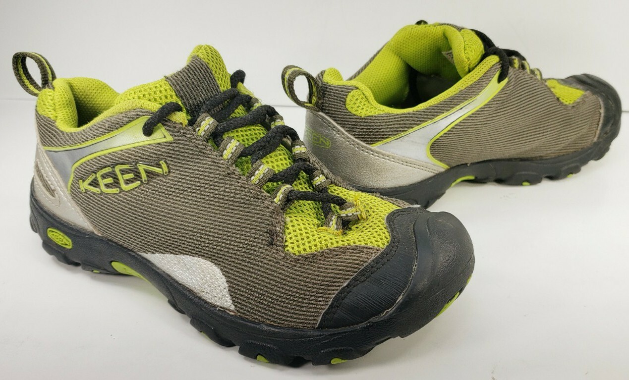 Scarpe da ginnastica sportive Keen Jamison Big Kids marroni lime stringate taglia 2 1011827
