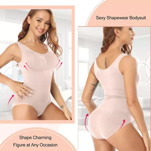 Shapewear Body Tank Tops Damen Bauchkontrolle Taille Trainer Ganzkörper Shaper - Bild 13 von 41