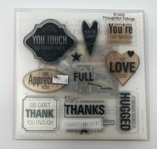 Close to my Heart S1202 Thoughtful Tidings My Acrylix Stamp Set Love Thanks