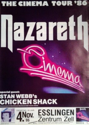 Nazareth: Cinema Tour (1986) | Konzertposter A1