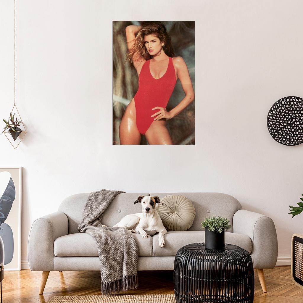 525297 CINDY CRAWFORD Show 80's & 90's Teen TV Movie 16x12 WALL