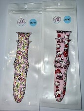 Fancy Bands Set Of 2 Silicone for Apple Watch Size 38/40 NEW