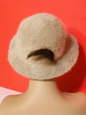 Kangol Fugora Miriam Angora Fur Bucket Hat Made In England  display picture 1