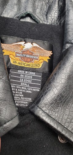 Official Harley Davidson Women’s Biker Jacket Small Cinched Waist Black Leather - Picture 23 of 24