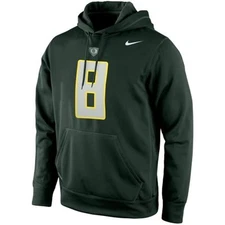 Nike Oregon Ducks #8 Performance Hoodie Green "Medium" RH139