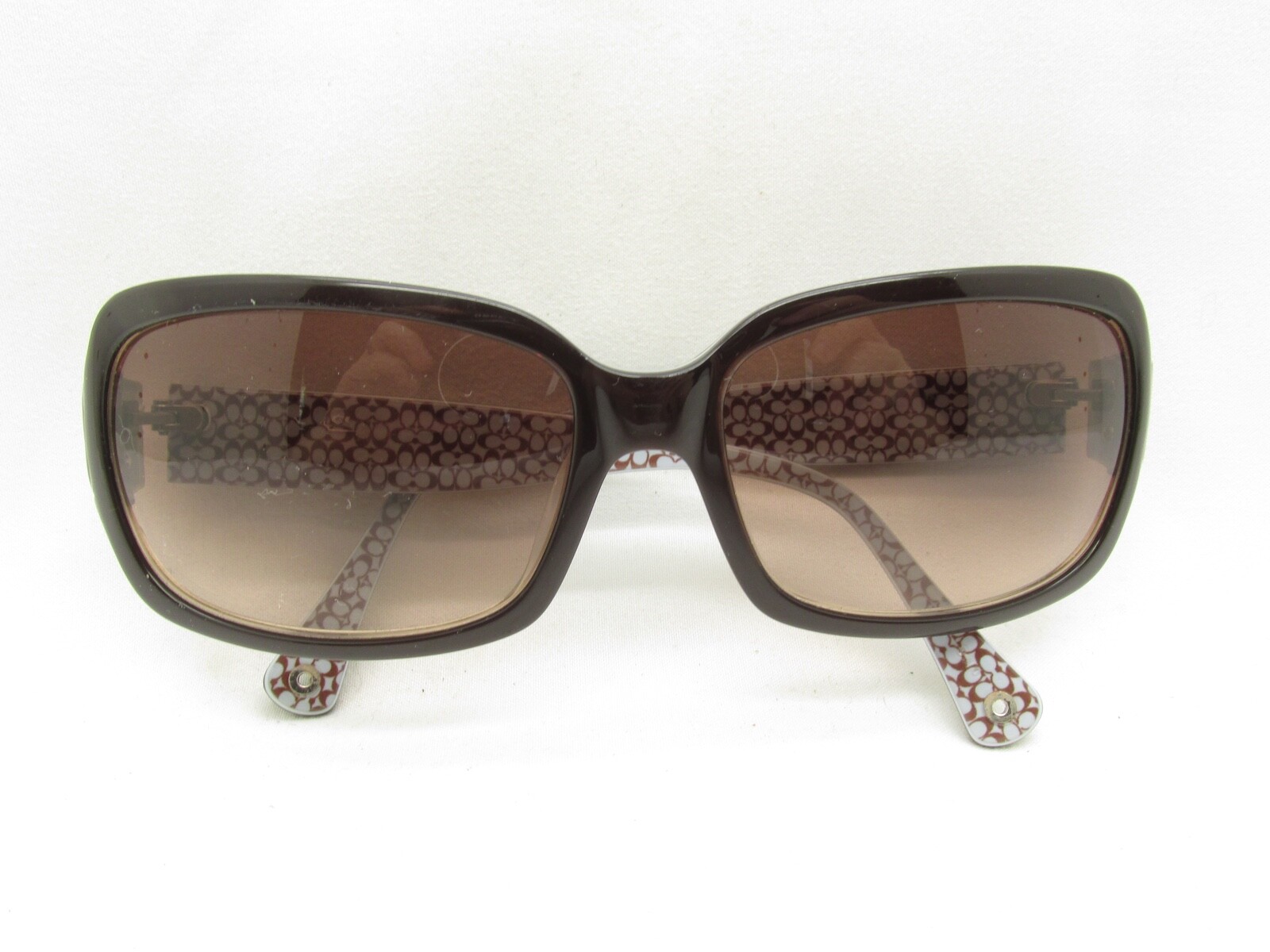 COACH DESIGNER WRAP RECTANGULAR BROWN SUNGLASSES … - image 10