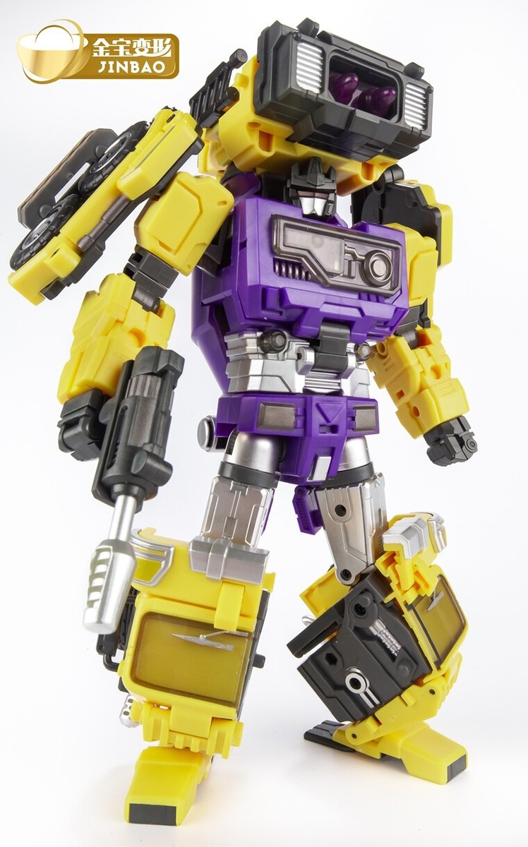 JINBAO Oversized Devastator 6pcs Full Set Green/Yellow Figure