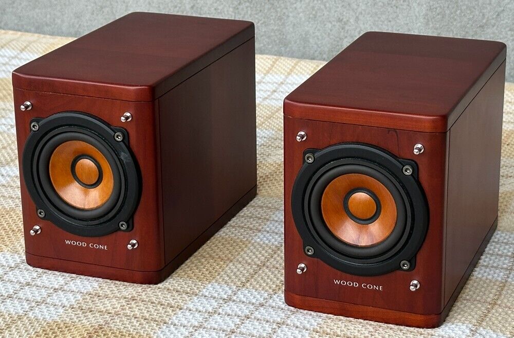 VICTOR JVC SP-EXA1 Full Range Speaker System 8.5cm Wood Cone VICTOR JVC SP-EXA1 Full Range Speaker System 8.5cm Wood Cone