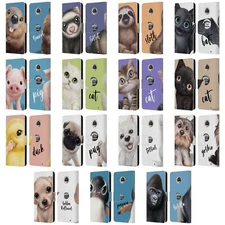 OFFICIAL ANIMAL CLUB INTERNATIONAL FACES LEATHER BOOK CASE FOR MOTOROLA PHONES