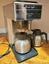 Newco AK-TC Stainless Steel Pour Over Coffee Brewer Incld Insulated Carafe Pots 