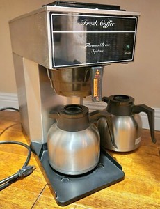 Newco AK-TC Stainless Steel Pour Over Coffee Brewer Incld Insulated Carafe Pots 