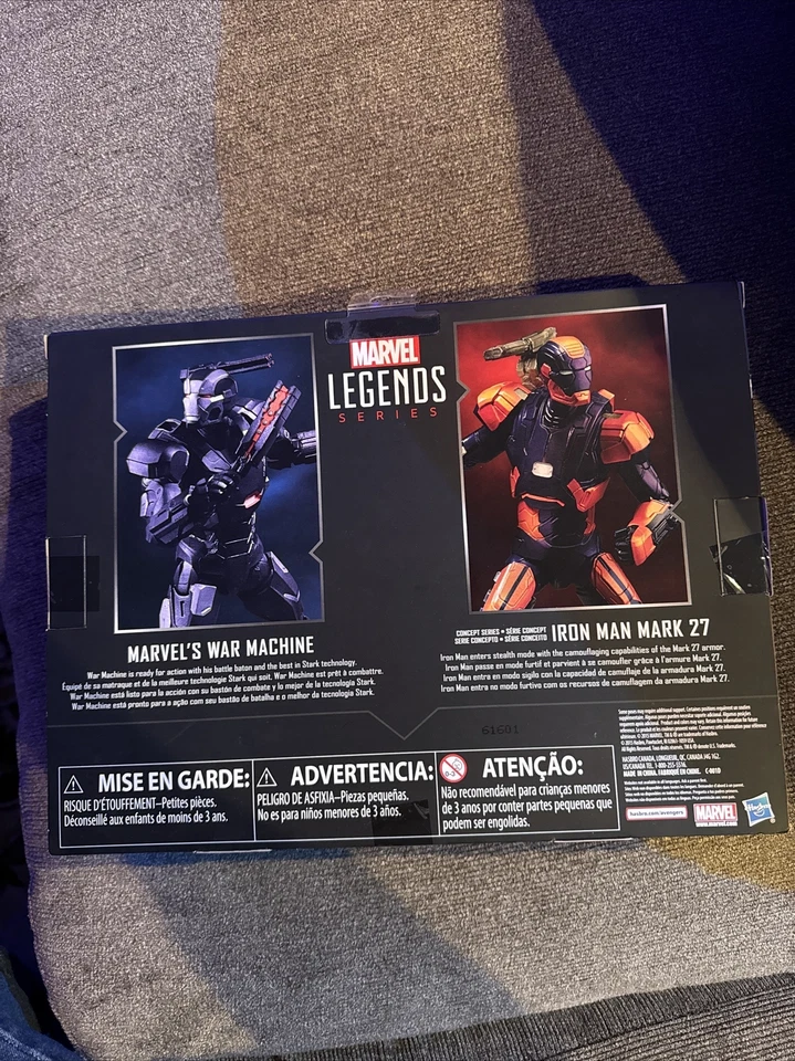 Marvel Legends MÁQUINA DE GUERRA Y MARCA IRON MAN 27 Concepto Vengadores Guerra Civil sin abrir Foto 2 de 2