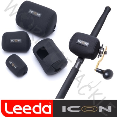 Multiplikator Rollenkoffer Leeda Icon Neopren Meer Strand Boot Angeln Rollenabdeckung