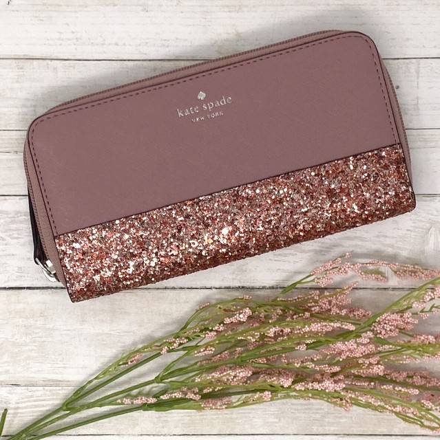 brown kate spade wallet