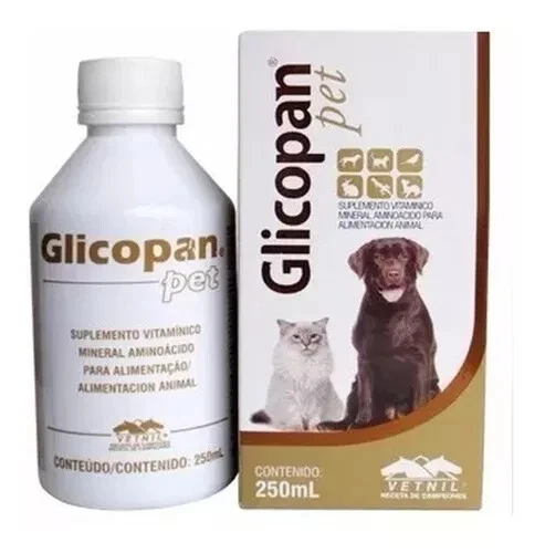 Vitamin Supplement Vetnil Glicopan Drops 250ml Authentic Fast Hair Growth - Picture 1 of 5