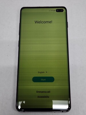 DEFECTIVE -  Samsung Galaxy S10+ - Black - 128 GB - GSM Unlocked - 7613