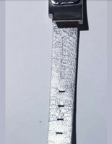 Nixon Watch The Wrap Tight Silver Leather Band Fuchsia Face Steel Case Blue Acce - Picture 9 of 12