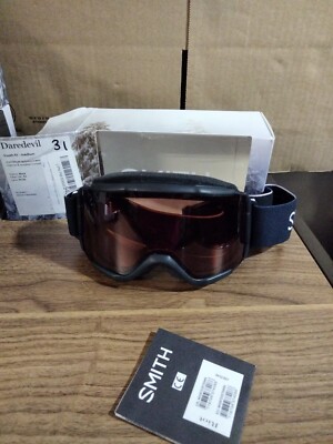 Smith Daredevil Ski Snow Goggles Youth Fit Medium Black Lens: RC36