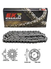 DUCATI 1000 ST3 2004 2005 2006 2007 KIT TRASMISSIONE EK CORONA PIGNONE PBR