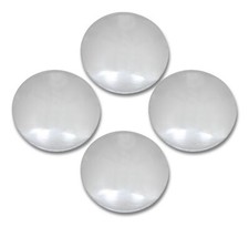 Mr. Gasket Baby Moon Hub Caps Chrome For Most Gm Ford 4580