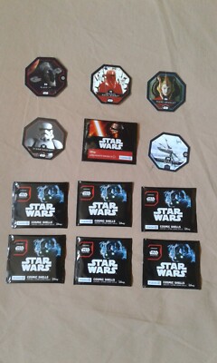 STAR WARS LECLERC Karten: 04, 11, 12, 29, 34 + 10 neue Tüten Cosmic Shells