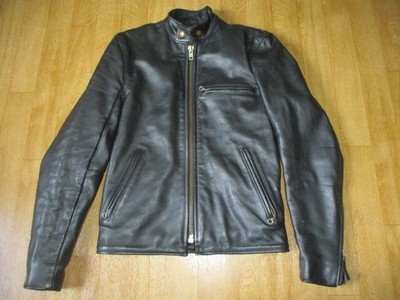 Vanson Single Leather Riders Jacket Type B Size 34 Leather Black 