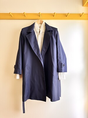 Vintage 80s GIVENCHY Paris Nouvelle Boutique navy poly taffeta
