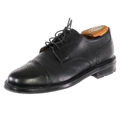 Worn 2x SANTONI NUVOLA Oxfords Dress Shoes Sz. 7.5 D Black Leather