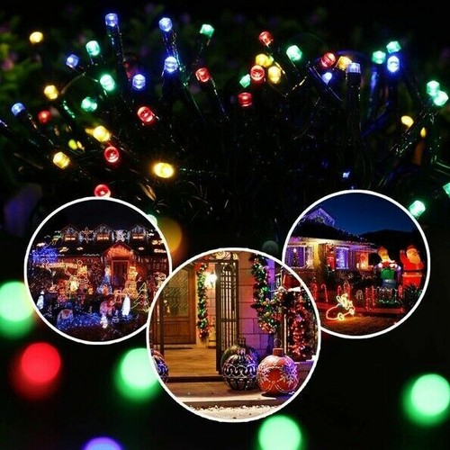 100/200/300/500 LED Solar Powered / Plug In Fairy String Lights Garden Christmas - Picture 60 of 72