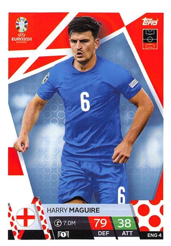 UEFA EURO 2024 - TARJETAS TOPPS Match Attax INGLANDIA BASE #ALB1 - NED18 - Imagen 113 de 235