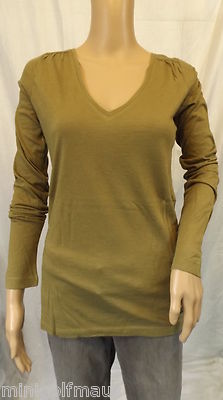   3Suisses   36/38  ~  Edles Longsleeve~ oliv  ~ Shirt langarm ~ NEU