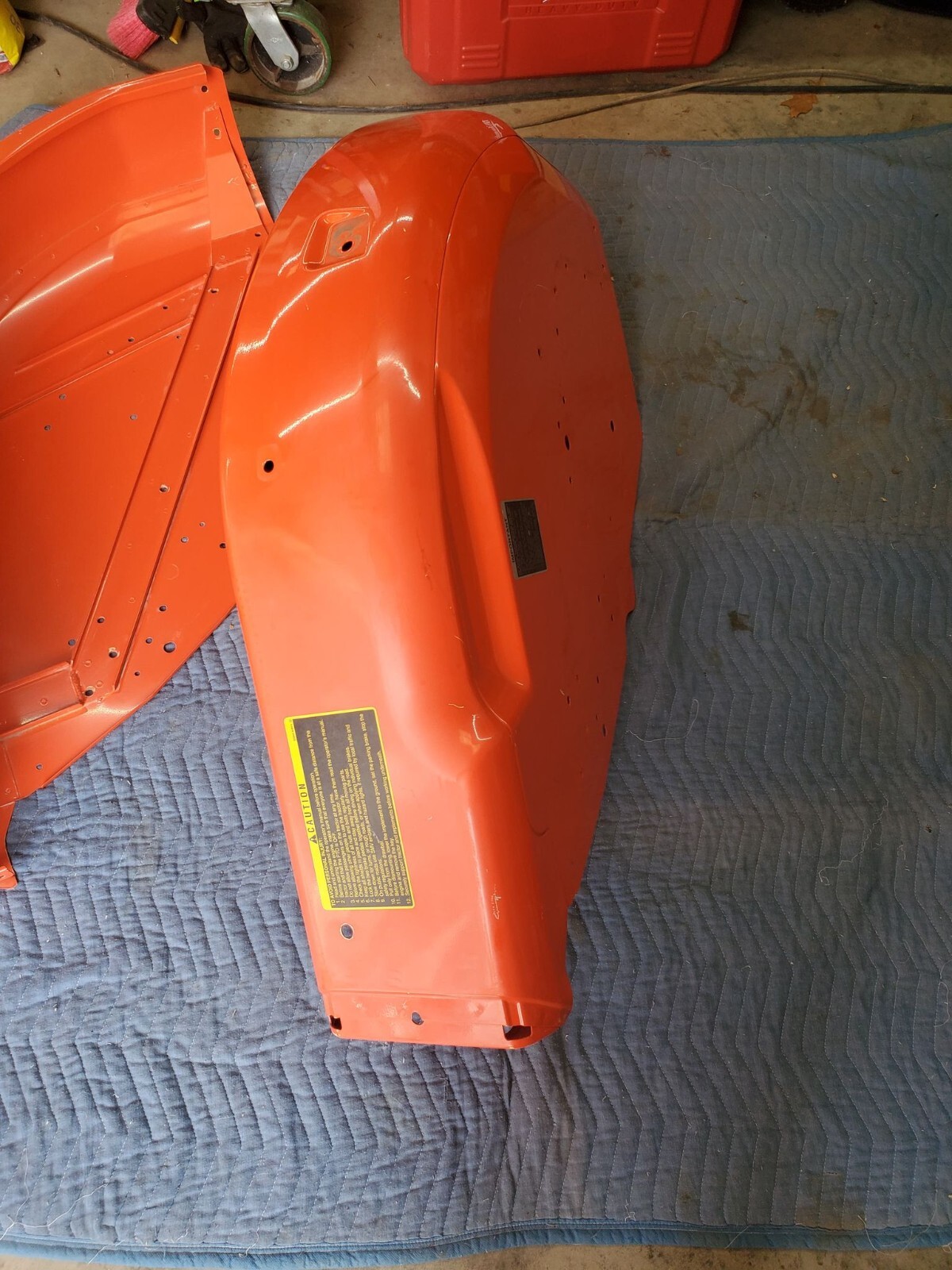 Kubota tractor fenders. TD06099713 Right Hand, TD06199533 Left Hand