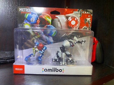 Nintendo amiibo Metroid Dread - Samus and E.M.M.I. Figures (2 Pack Set)