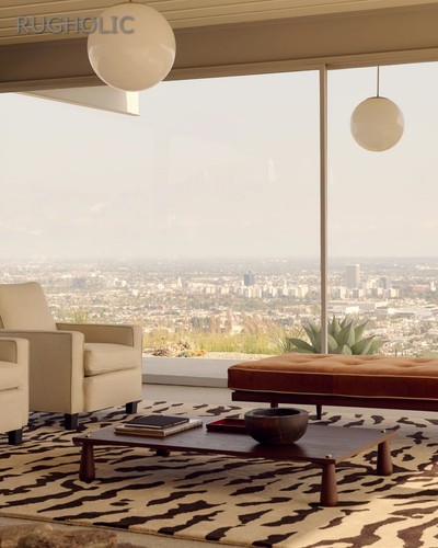 New Hand Tufted 100%Woolen Area Rug NK TIGRIS BEIGE BROWN Carpet for Living Room - Picture 5 of 5