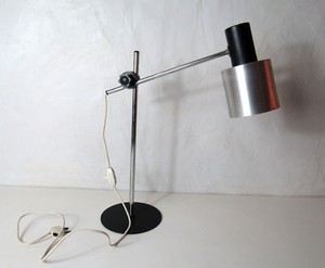Ancienne Lampe De Bureau Design En Metal Inox Vintage Ebay