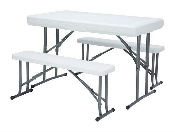 Leisurewize Blow Moulded Picnic Table and Bench Set - Camping, Events BBQ, LW643