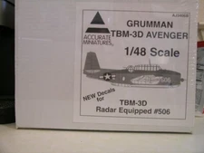 Accurate Miniatures 1/48 Scale Grumman TBM-3D Avenger---Plastic Model Kit