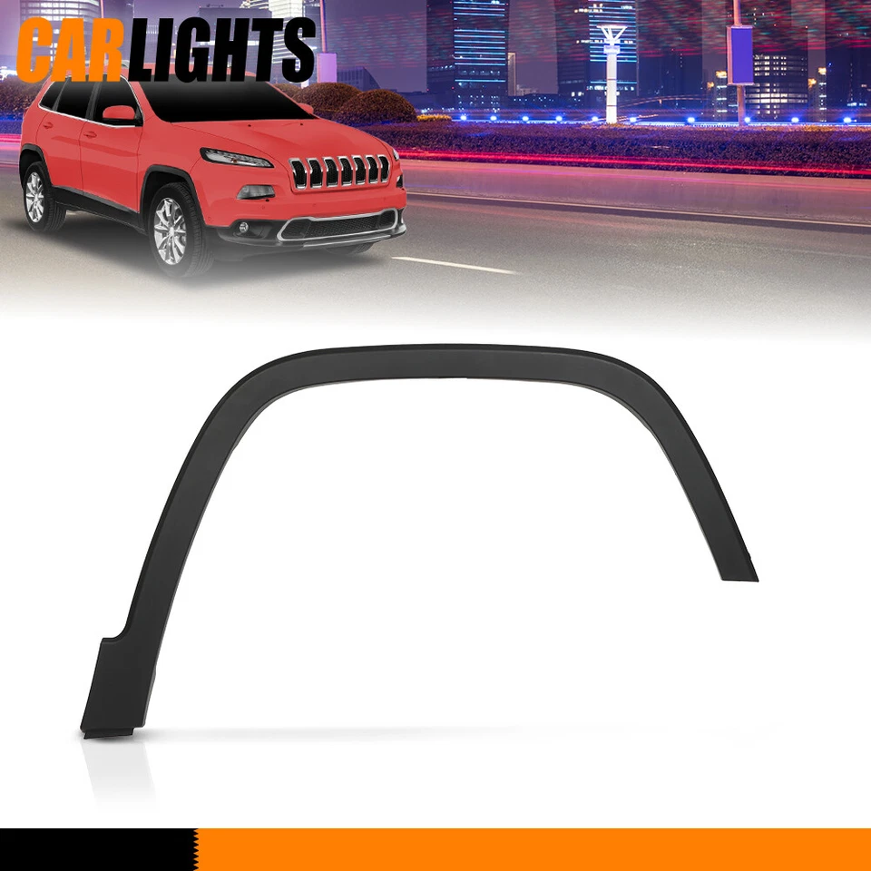 Wheel Arch Fender Flare Molding Trim RH Right Side Fits 2014-2018 Jeep Cherokee  — 第 2/4 张图片