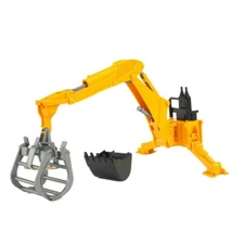 NEW Bruder Digger Rear Hydraulic Arm w/Grab Construction Vehicle 02338