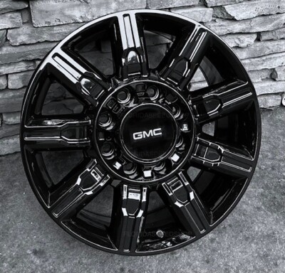 GLOSS BLACK DENALI/ AT4  HD 2500/3500 20X8.5'' WHEELS 8 LUG  2023 GMC SIERRA