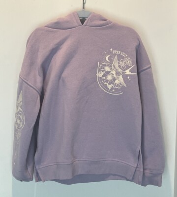 Girls Dunnes Hoodie Spring Feeling Free Purple Sweatshirt - Size 8/9 Years Old