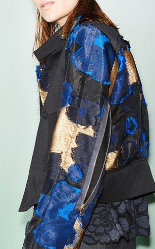 Dorothee Schumacher $ 1.220 neu mit Etikett! Gr. 1 S luxuriöse Liebe Mixed Media Blazer Jacke - Bild 5 von 10