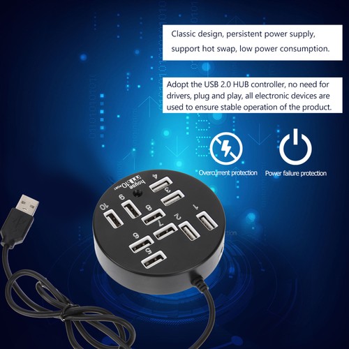 USB Hub Adapter Computer USB-Hub Desktop-USB-Hub USB-Extender-Hub - 第 5/11 張圖片