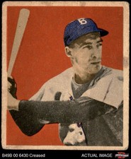 1949 Bowman #73 Billy Cox Dodgers RC 2.5 - GD+